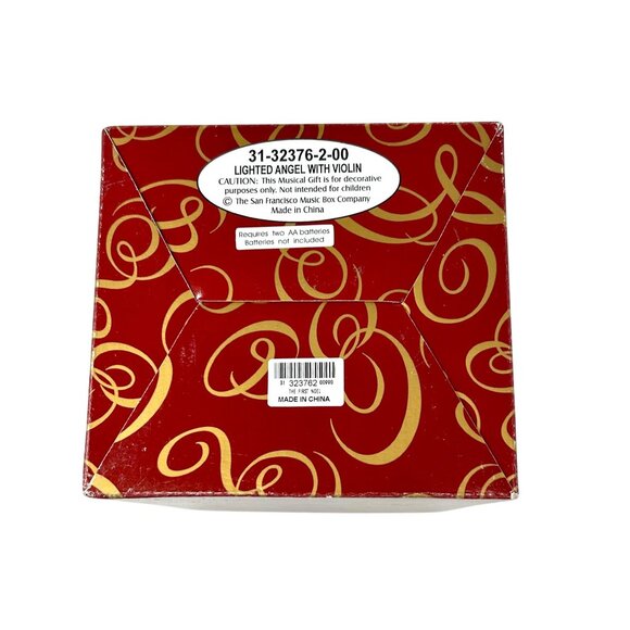 Lighted Angel With Violin Musical Snow Globe By San Francisco Music Box Company - Picture 9 of 11